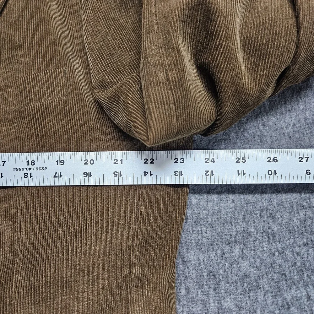 Alan Flusser Men's 100% Cotton Corduroy 2-Button Blazer Jacket Khaki/Tan • 44R